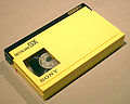 The front of a small Betacam SX cassette
