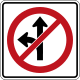 Canada: No left turn and straight ahead