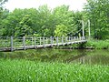 Pont suspendu sur le canal de la Petite Nation