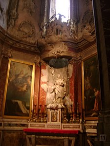 The Axis chapel, decorated by the Mazetti brothers (1777–79)
