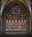 Stained-glass window, north arm of transept