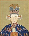 Ming dynasty phoenix crown worn with diyi