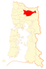 Location of Puerto Octay commune in Los Lagos Region