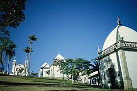 Vue du Sanctuaire depuis les jardins Passos da Paixão.