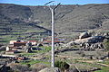 Cuadras de ganado y al fondo la Sierra de Yemas