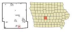 Location of Van Meter, Iowa