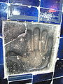 An etched figure of a giant hand, in Safi-ad-din Ardabili Mausoleum, showing Twelver Shi'a sign of Panj-tan-e Āl-e Abā