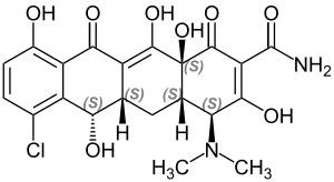 Strukturformel Demeclocyclin