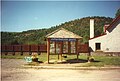 A picture of the tourist information point Drumnadrochit village in 1997.