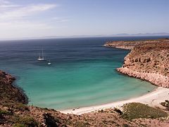 Isla Partida en el archipiélago de San Lorenzo