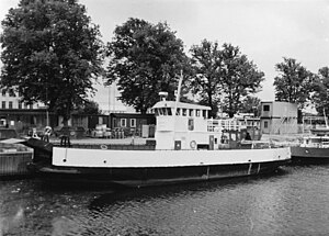 Backafall vid kaj, foto från Terje Fredhs samling, Sjöhistoriska Museet