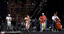 The band performing near the Crane in Gdańsk in 2010