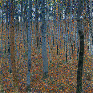 Beech Grove I, at and by Gustav Klimt