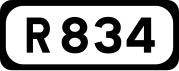 R834 road shield}}