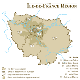 Mappa di localizzazione: Île-de-France