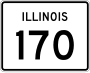 Illinois Route 170 marker