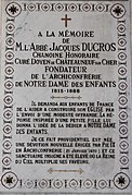 A la mémoire de l'Abbé Jacques Ducros