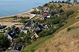 Delar av Kyrkbacken sedd från Sankt Ibbs gamla kyrka