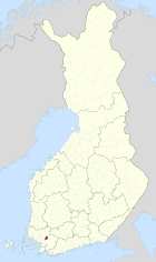 Lage von Marttila in Finnland