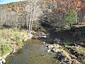 Mill Creek at Mechanicsburg Gap viewed from the Core Road (County Route 50/53) bridge near Romney