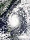 Satellite image of Typhoon Nepartak on July 7, 2016