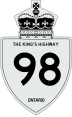 King's Highway 98 marker