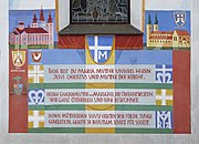 Prayer of the Pope during his visit to Mariazell and depictions of the Mariazell Basilica and Gurk Cathedral