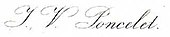 signature de Jean-Victor Poncelet