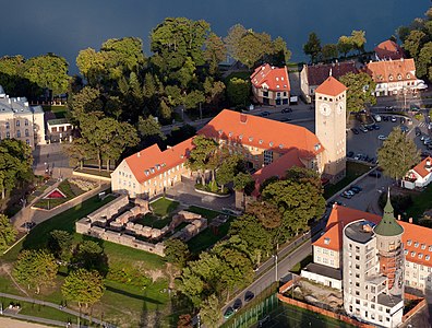 Schlossanlage aus der Vogelperspektive