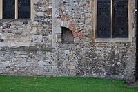 Arco del VII secolo nella chiesa parrocchiale di Prittlewell a Southend-on-Sea, Essex