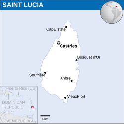 موقعیت سنت لوسیا