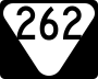 State Route 262 marker