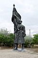 Statue d'un soldat de l'armée rouge qui était disposée en dessous de la statue de la Liberté (Szabadság szobor) au sommet du mont Gellert (Gellért-hegy).