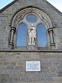 Statue and plaque