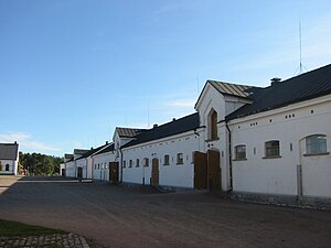 Det stora stallet på ridskolan i Strömsholm.