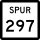 State Highway Spur 297 marker