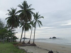 Plage de sable blanc à Ko Lanta.