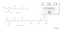 Strukturne formule vitamina A