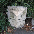 A milestone along the Manchester to Wilmslow turnpike road, in Withington