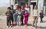 Yazidiska barn på flykt i Kurdistan, november 2014.