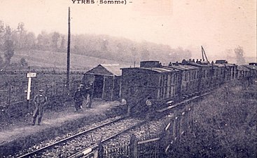 L'ancienne halte sur la route de Léchelle.