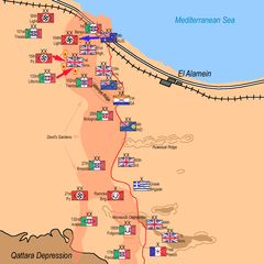Axis counter-attack and attack by 9th Australian Division: afternoon, 25 October