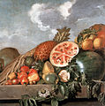 Still Life with Watermelons, Pineapple and Other Fruit