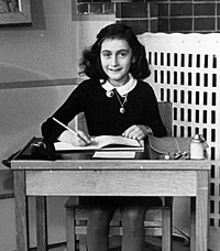 Foto van Anne Frank in 1940.