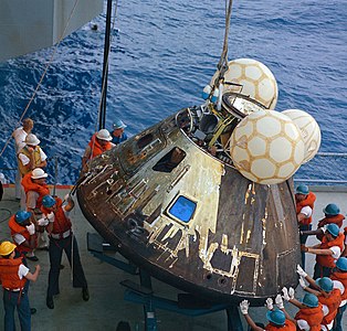 Apollo 13 retrieval, by NASA (edited by Kane5187)