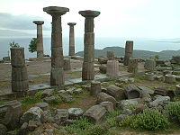 Ruins of the Temple of Athena, in Assos