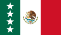 Bandera de honor para el general secretario de la Secretaría de la Defensa Nacional y para el almirante secretario de la Armada de México. Como miembros del Alto Mando.