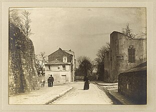 Carrefour des rues des Saules, Cortot et de l'Abreuvoir (1904).