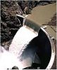 An ogee-type spillway at the Crystal Dam in Colorado