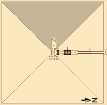 Annotated map of Djedkare Isesi's substructure.